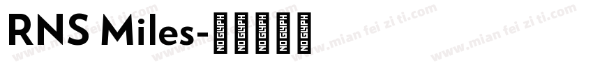 RNS Miles字体转换